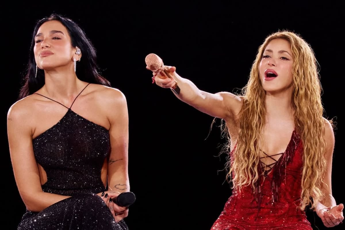 Shakira y Dua Lipa se encontraron en Madrid como dos viejas amigas que se reencuentran en un bar de La Boca