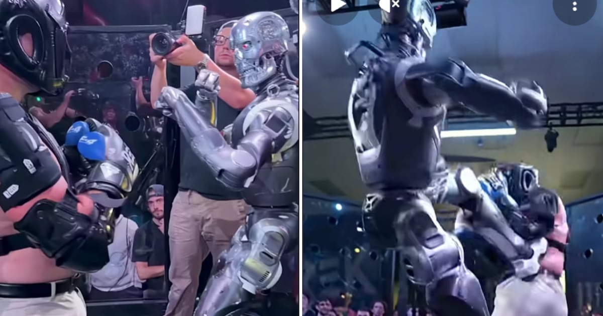 Pegarle a un robot: la pelea que terminó en la comisaría