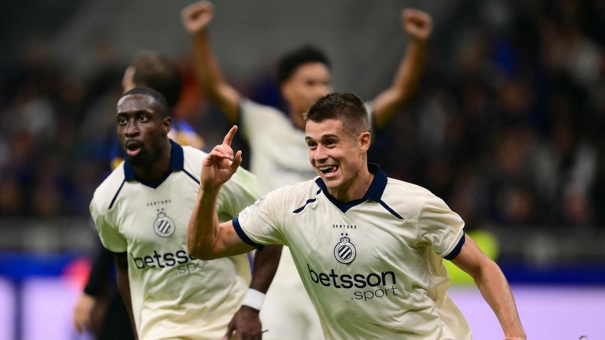 Doblete de Inter y nada: Brujas se llevó una victoria histórica del Meazza con tres goles de Tresoldi