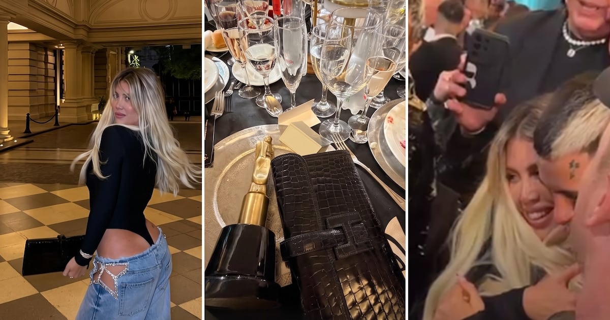 Wanda Nara se llevó un Martín Fierro de la Música y lo festejó como quien suma una figurita al álbum