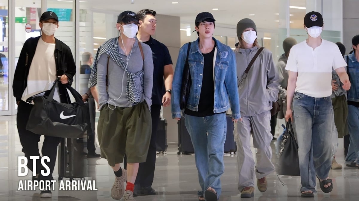 BTS pisó Ezeiza como si volviera a casa: siete camionetas, un colectivo y la ilusión intacta de miles de fans argentinos